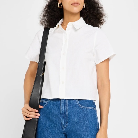 Frame Seersucker top XL New - Picture 9 of 13